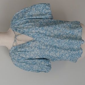 House of Harlow boho puff sleeve top, size XS, NWOT